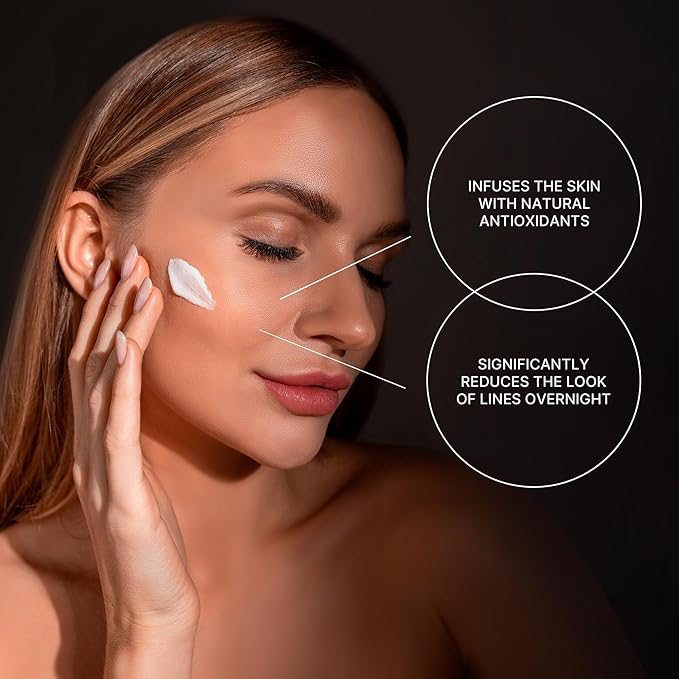 Active Night Repair Face Cream with Antioxidants and Vitamin E – Anti-Aging Midnight Moisturizer for Fine Lines, Wrinkles – Intense Skin Recovery – 1.7 fl. oz. / 50 ml