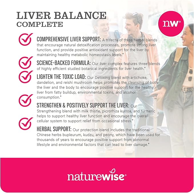 NatureWise Liver Detox Cleanse Supplement (60 (120 Veg