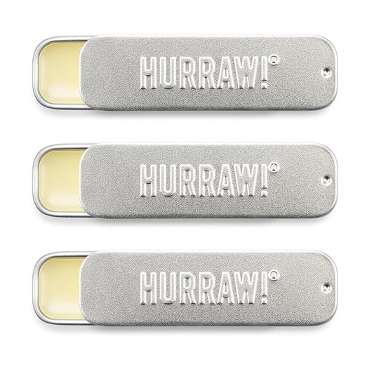 Hurraw! Coconut, Mint, Vanilla Lip Balm Slim Slider Tins, 3 Pack Bundle: Organic, Certified Vegan, Cruelty and Gluten Free. Non-GMO, All Natural Ingredients. Bee, Shea, Soy and Palm Free. Made in USA