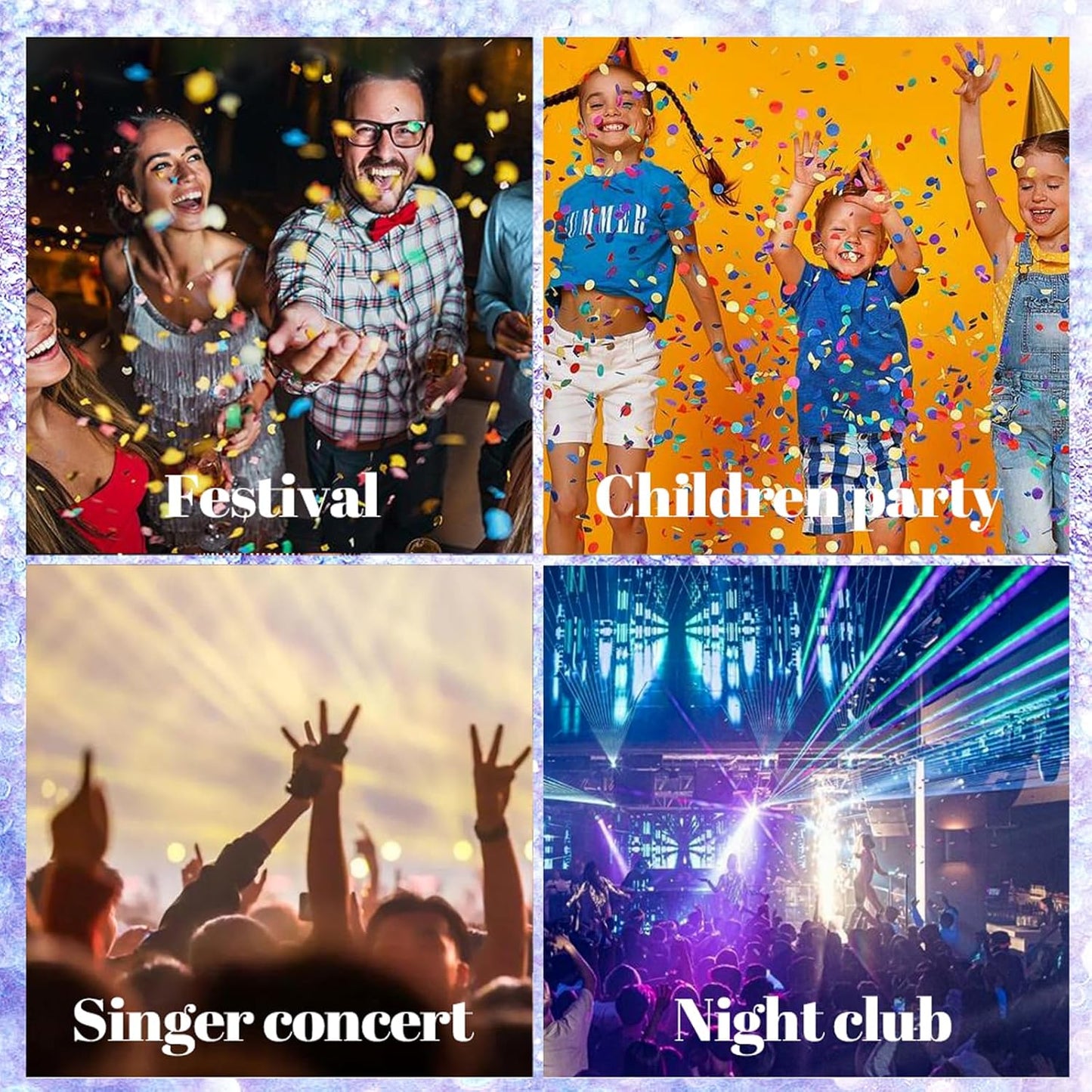 2 Pcs Silver Body Glitter Stick, Mermaid Glitter Gel Long Lasting Shimmer Hair Eyeshadow Face Body Glitter Concerts Music Festivals Halloween Sparkle Makeup for Women and Kids(Silver/Gold)