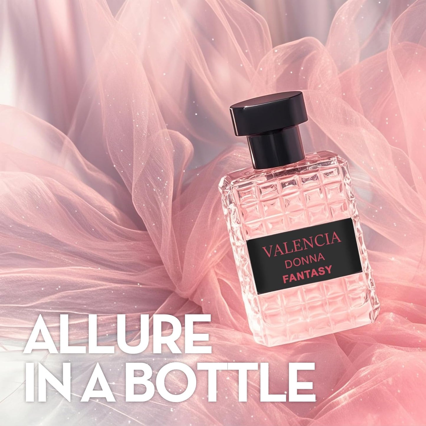 Valencia Donna Fantasy Women's Perfume, Floral Fruity Fragrance Gift for Women, Eau De Parfum Spray with Elegant 100ml Bottle