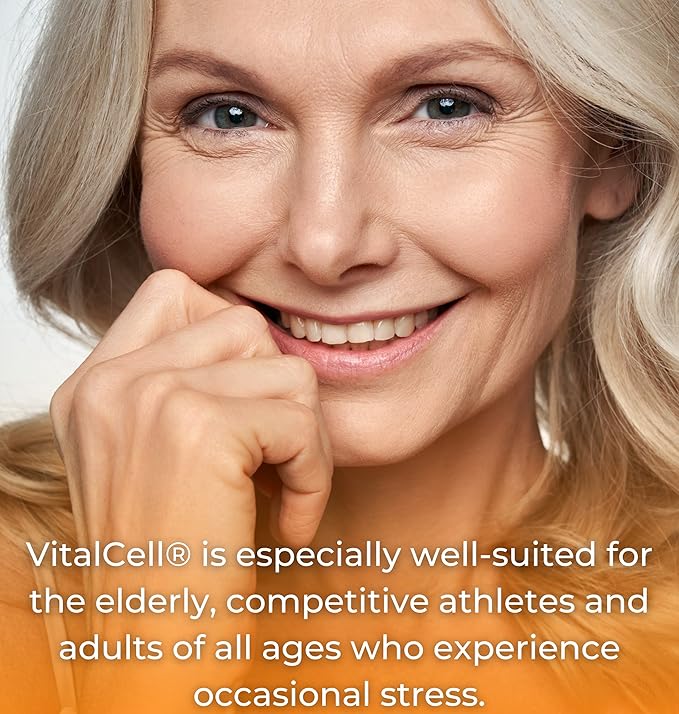 Vital Cell Natural Anti-Aging Supplement for Men and Women, Supporting Circulation and Healthy Organ Function (180 Vegetarian Capsules)