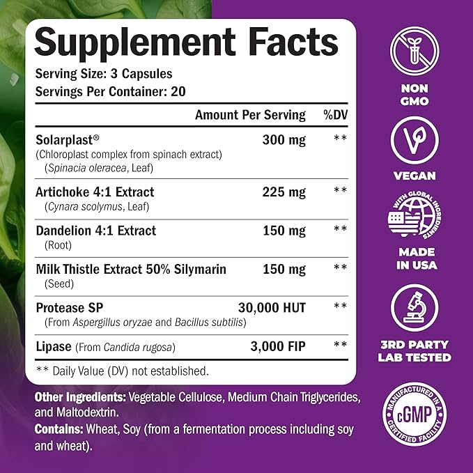Liver Cleanse Detox & Repair 4:1 Artichoke 50% Silymarin