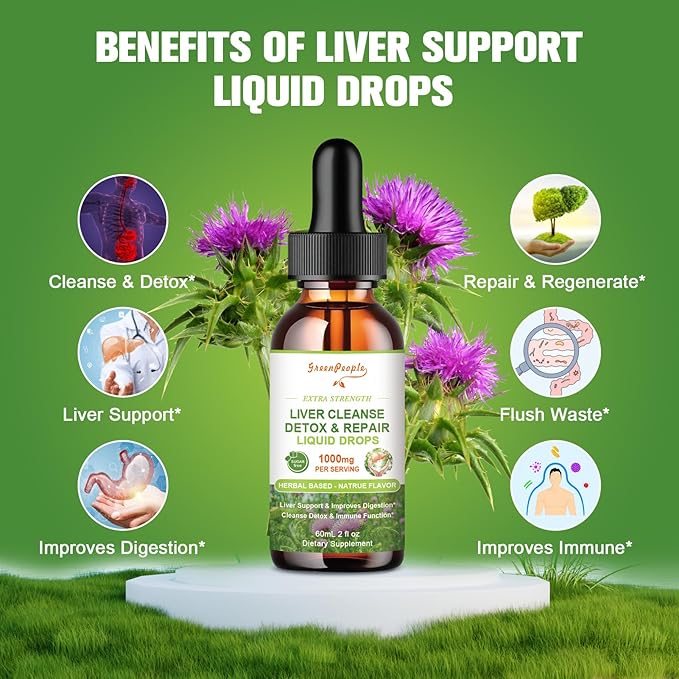 Liver Cleanse Detox & Repair Liquid 2Fl Oz 60 Days (1 Pack)