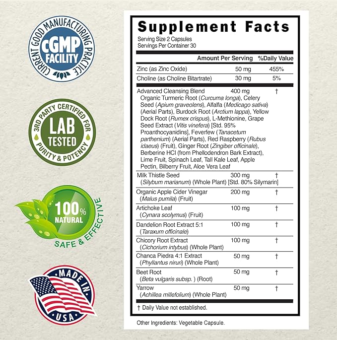 Nora Ross Herbmaster Liver Detox & Cleanse 90 Count