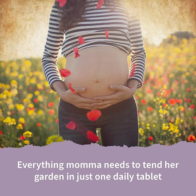 Garden of Life Organics Prenatal Vitamin: Folate for Energy & Healthy Fetal Development, Non-constipating Iron, Vitamin C, B6, B12, D3 – Organic, Non-GMO, Gluten-Free, Vegan, 30 Day Supply