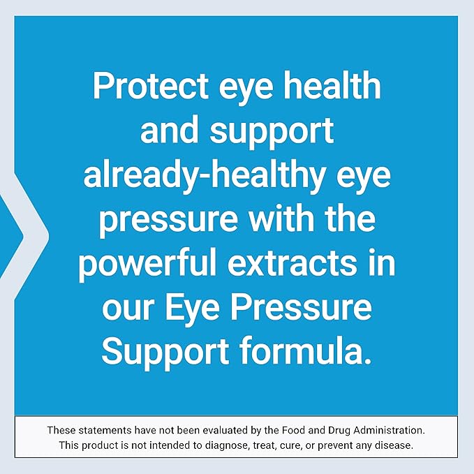 Life Extension Eye Pressure Support with Mirtogenol - Eye Health Supplement for Healthy Eye Pressure - with French Maritime Pine bark – Gluten-Free, Vegetarian, Non-GMO - 30 Capsules