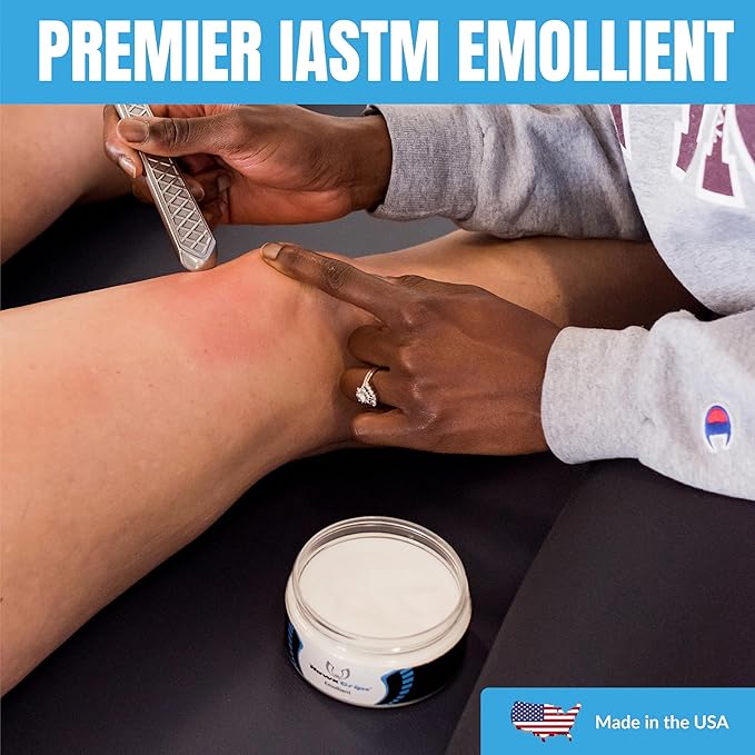 8oz Massage Emollient, Unscented, Emollient for IASTM and Massage, Soft Tissue Mobilization & Lubrication for Massage Therapy, Shea Butter, Oil Based, Vegan, Cream Alternative, Pack of 10