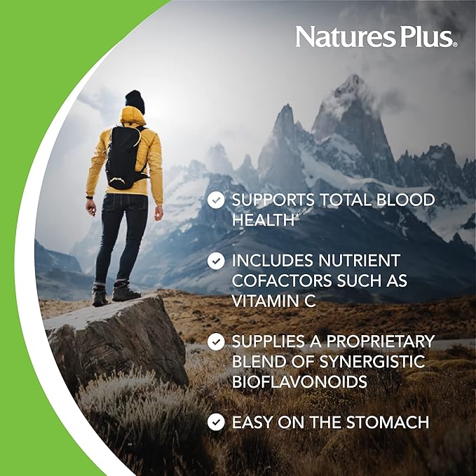 NaturesPlus Hema-Plex Iron - 60 Fast-Acting Softgels - 3 Pack - 85 mg Iron + Vitamin C & Bioflavonoids for Healthy Red Blood Cells - Vegan, Gluten Free - 60 Total Servings