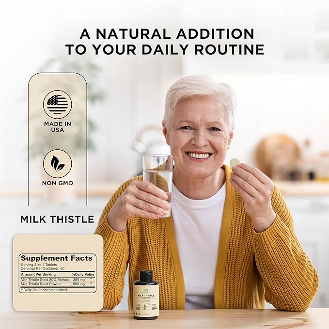 Premium Milk Thistle 900MG Liver & 120 Tablets