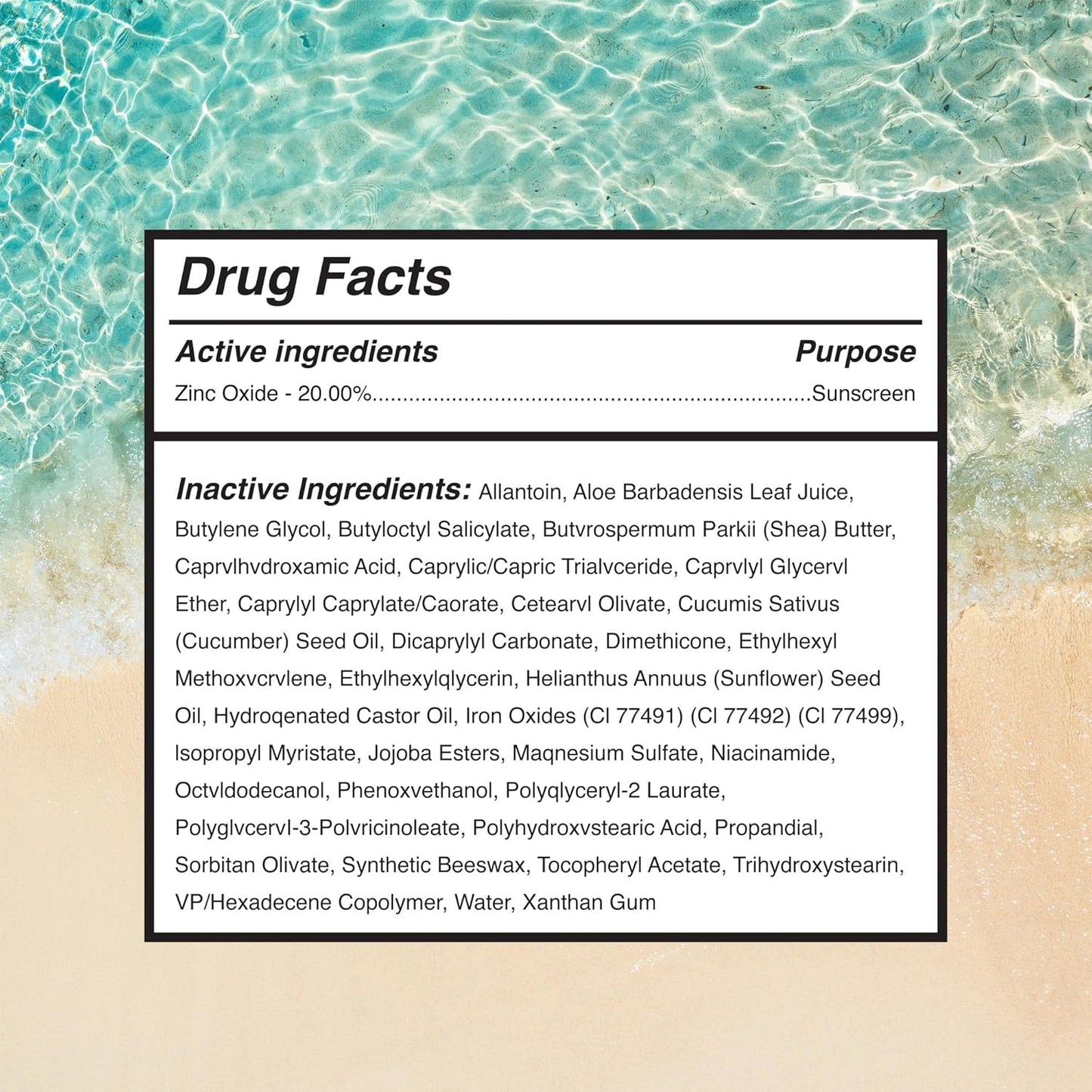 Surface Mineral Sunscreen Lotion SPF 50, Lightweight Non-Nano Zinc Oxide Formula, Reef Friendly, Broad Spectrum UVA UVB Protection, Water Resistant Sun Care for 80 Minutes Outdoor Use, Tinted, 3oz