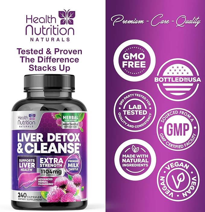Gentle Liver Cleanse Detox & Repair Formula 240 Capsules