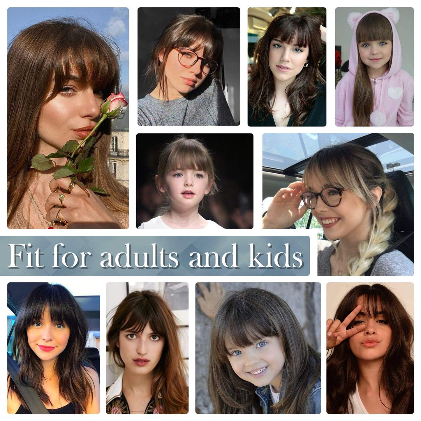 BARSDAR Real Human Hair Clip in Bangs - Human Hair Clip in Bangs for Women - Light Blonde French Bangs Extensions Fringe with Temples Dyeable Real Hair Bangs Hairpieces - Bleach Blonde