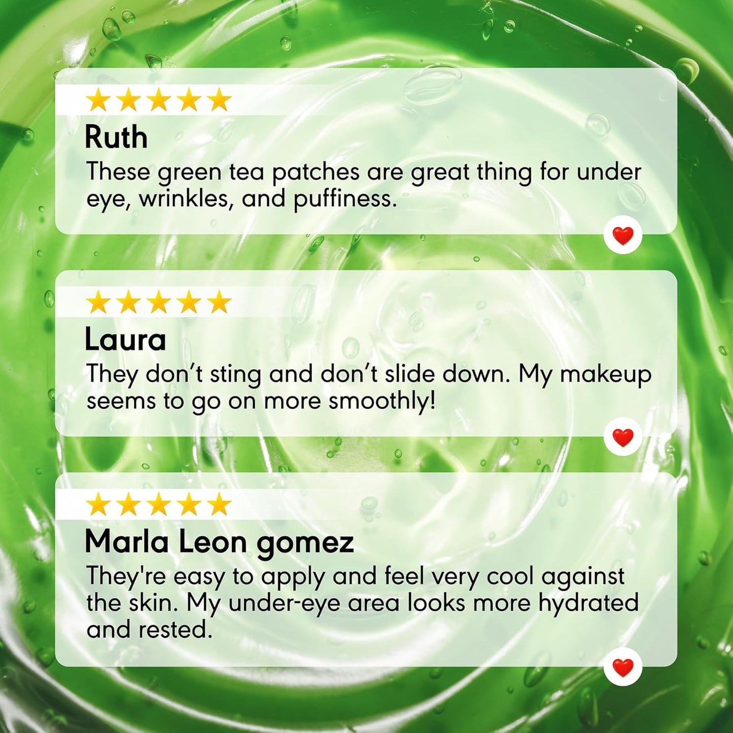 Under Eye Patches for Puffy Eyes and Dark Circles & Eye Bags with Green Tea Matcha & Aloe - Natural Skincare Hydrating Eye Masks with Hyaluronic Acid to Refresh, Soothe & Revitalize - 30 Pairs