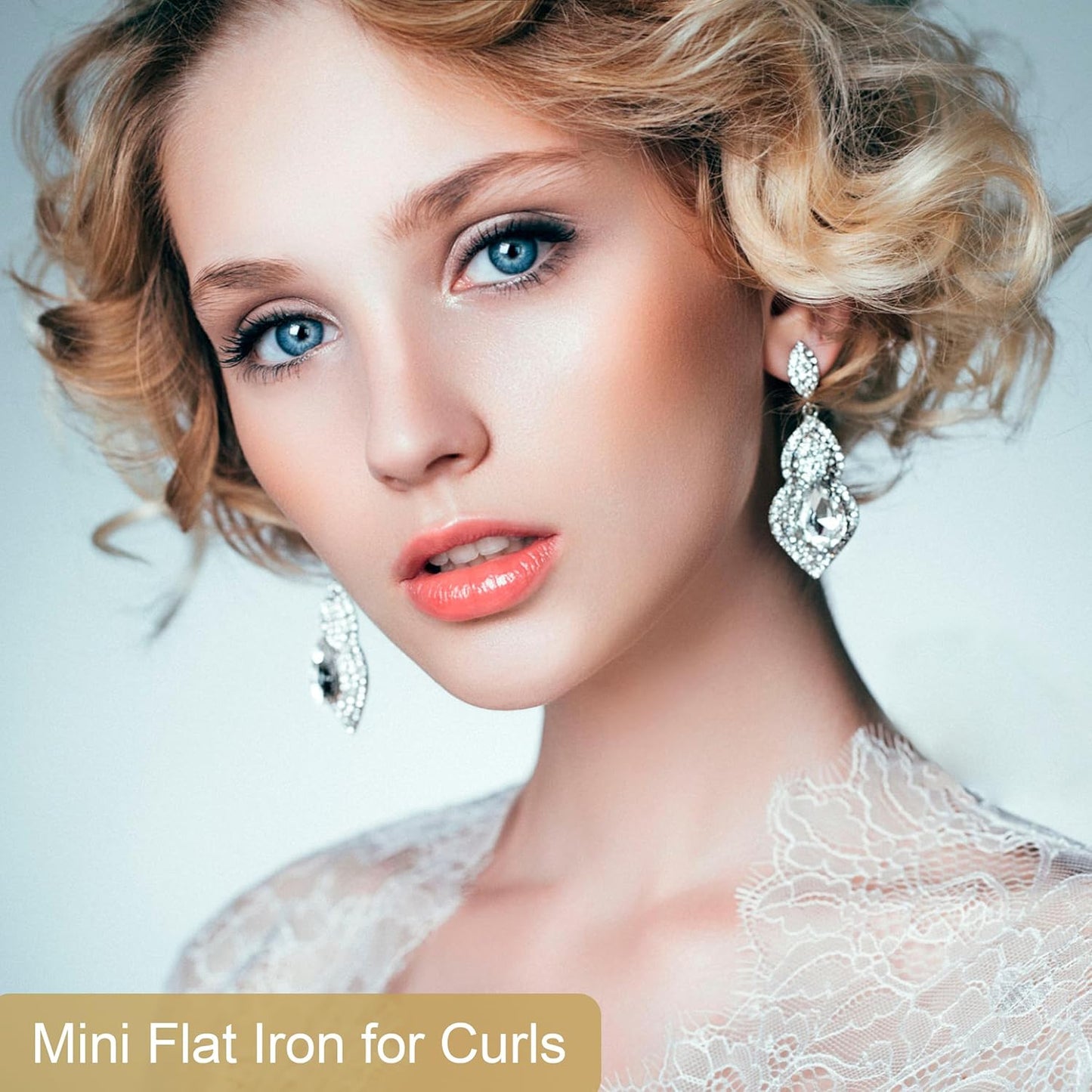 ANGENIL Pro Mini Flat Iron for Short Hair, Dual Voltage Mini Hair Straightener, Small Flat Iron 0.7 Inch, Travel Size Anti Scalding Silicone Hair Straightener, Suitable for Short Hair, Bangs, and Fine