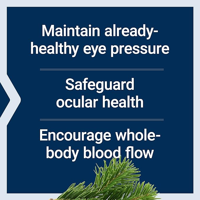 Life Extension Eye Pressure Support with Mirtogenol - Eye Health Supplement for Healthy Eye Pressure - with French Maritime Pine bark – Gluten-Free, Vegetarian, Non-GMO - 30 Capsules