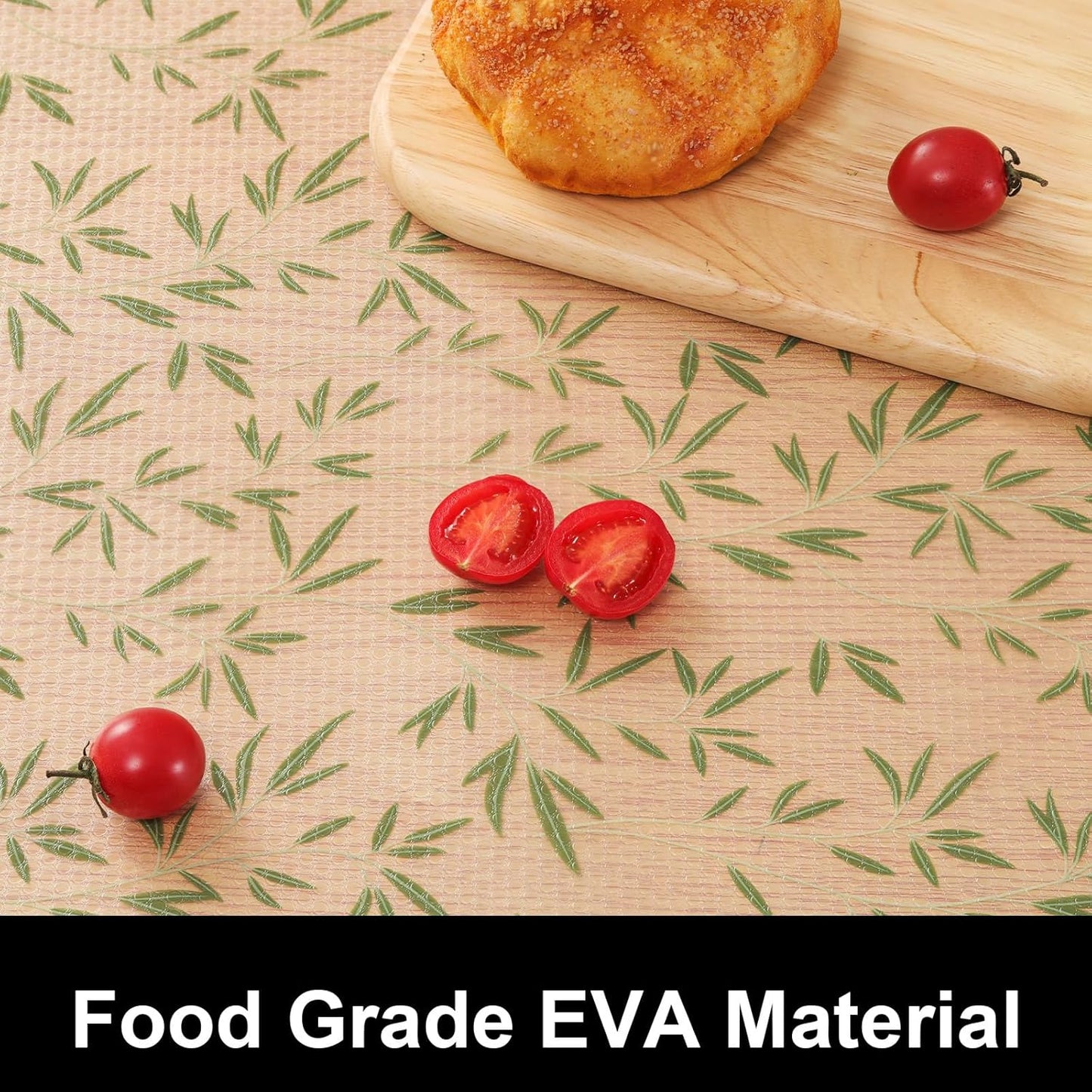 CooyesFridge Liners Shelf Liner for Kitchen Cabinets Refrigerator Liners Waterproof & Oil-Proof Kitchen Cupboard Liner Non Adhesive Drawer Mats EVA Material for Shelves