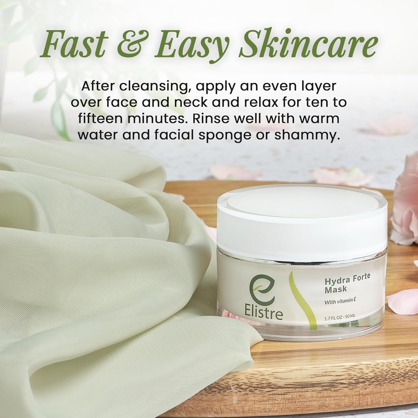 Elistre Hydra Forte Hydrating Face Mask with Ferulic acid, Vitamin E & C, For All Skin types