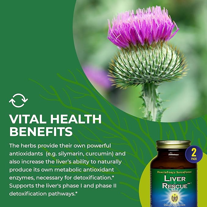HEALTHFORCE SUPERFOODS Liver Rescue 120 Capsules 2)
