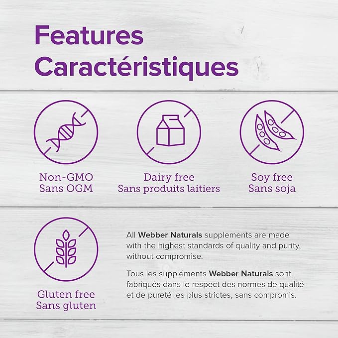 Webber Naturals Digestive Enzymes for Proteins 90 Tablets