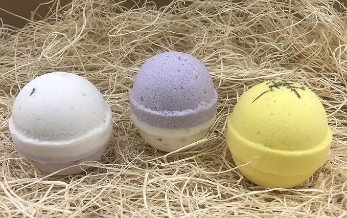 Variety Pack Bath Bombs 2.5 oz. Each Cocoa Butter and Plant-Based Ingredients Support Refugee Employment in USA (Variety 12 Pack)