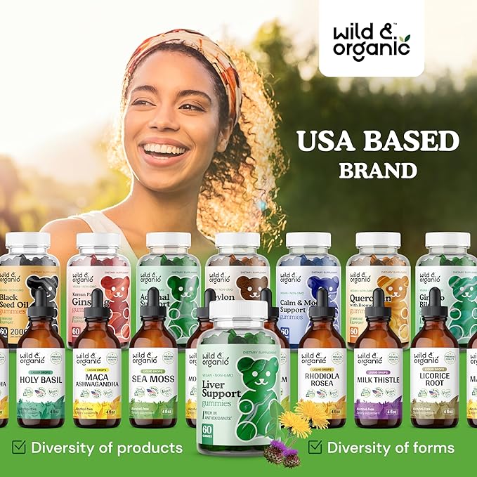 Wild & Organic Liver Support Gummies 60 Milk