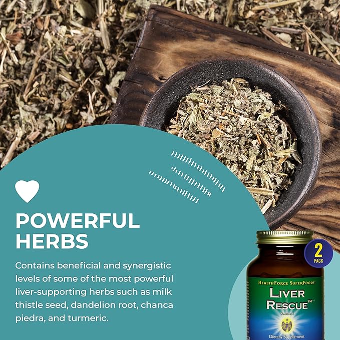 HEALTHFORCE SUPERFOODS Liver Rescue 120 Capsules 2)