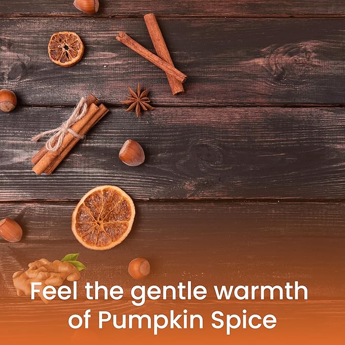 Dude's Love Organic Pumpkin Spice Flavored Warming Massage Oil - Smooth Glide, Non-Greasy | Nourish & Moisturize Skin | Aromatherapy Vegan - 3.38 Fl Oz