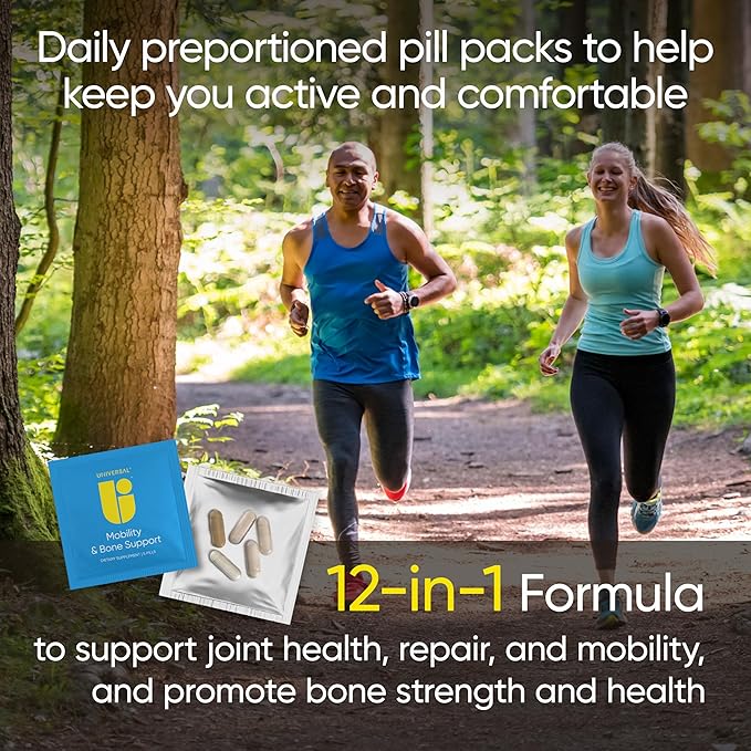Mobility & Bone Support Daily Multivitamin K2, Collagen, (30 Pack)
