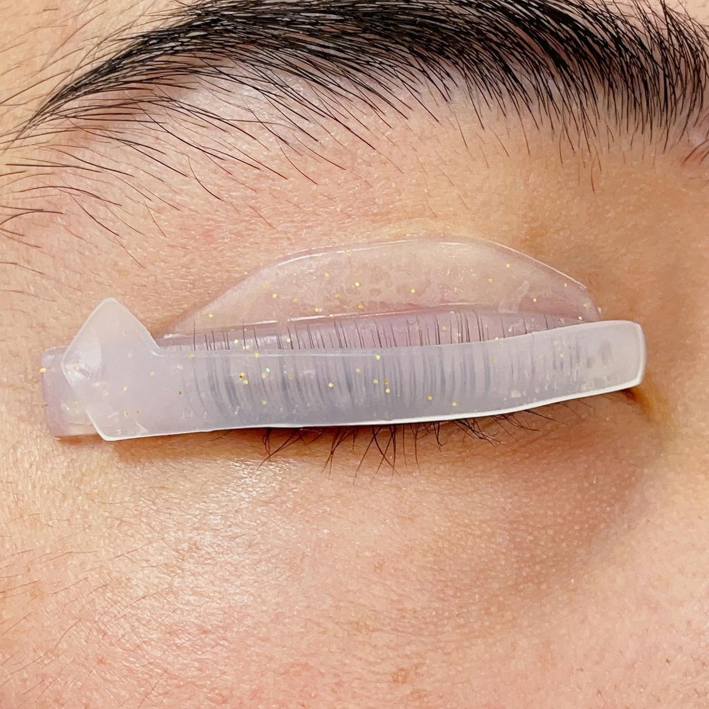 Lash Lift Rods Kit Glitter Eyelash Lift Pallet Ribbon Comb All in 1 Lash Perm Shield LU Curl 5 Size Lash Lift Lamination Pad, Rapid 5 Minute Eyelash Lifting Shields Flexible Pads Extreme Perm Rod