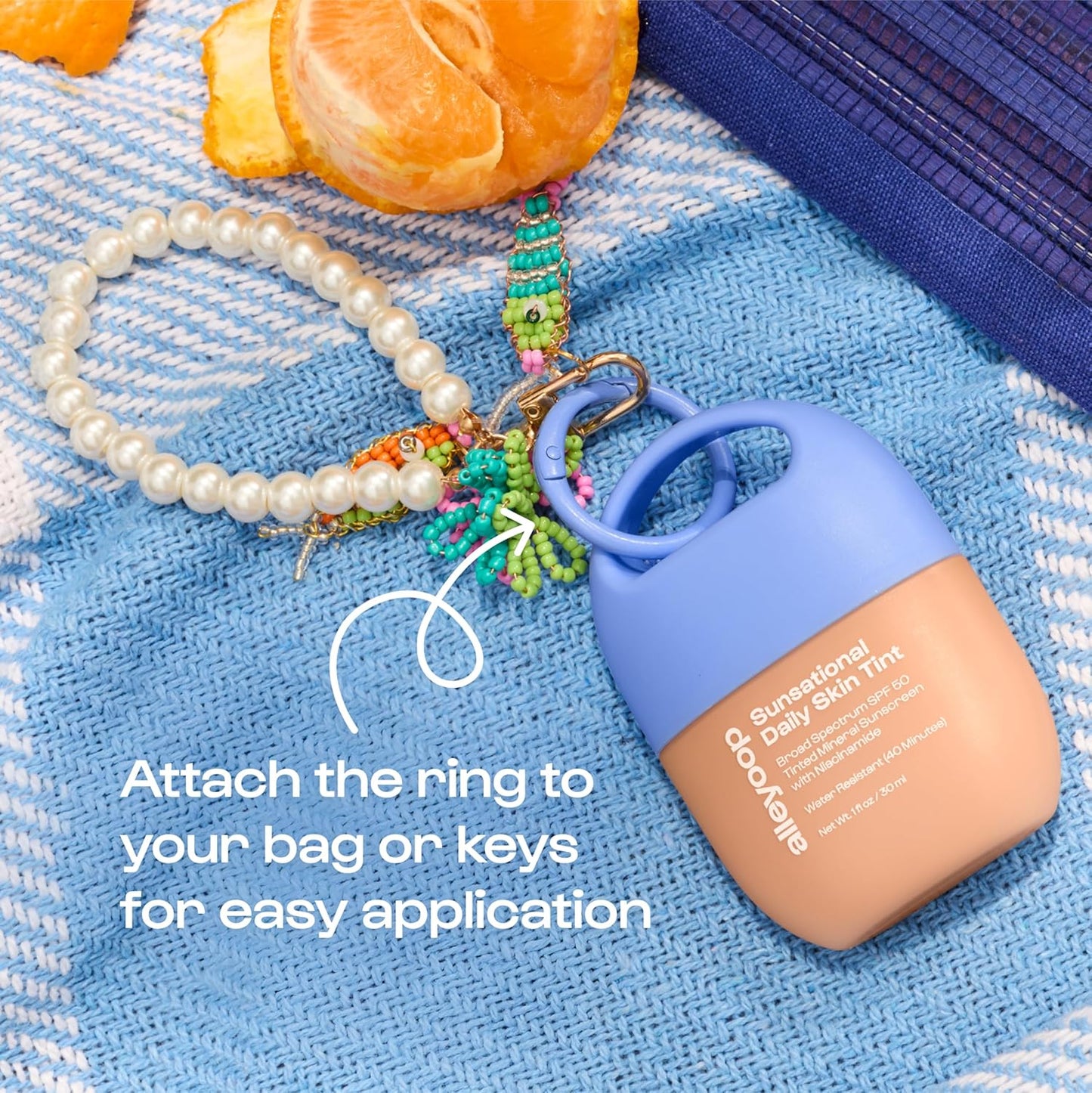 Alleyoop Sunsational Tinted Moisturizer SPF 50 for Face Broad Spectrum – 100% Mineral Face Sunscreen with Jojoba, Hydrating & Soothing Tinted Sunscreen, Vegan & Cruelty-Free (Solar)