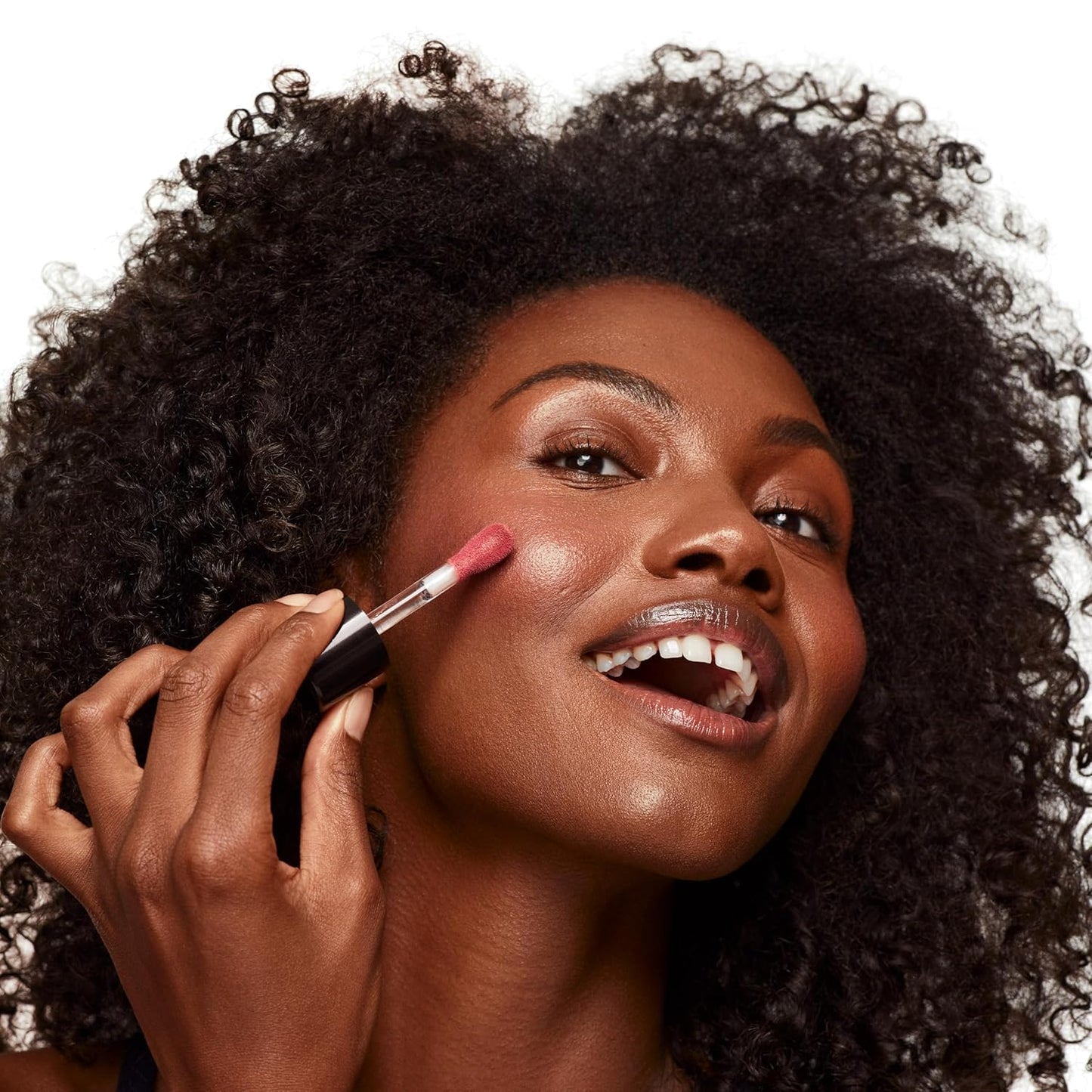 Saie Dew Liquid Blush for Cheeks - Hydrating Cream Blush Stick with a Blendable + Buildable Formula - Skincare Infused Dewy Cheek Tint for a Natural Flush - Glowy Makeup Essential - Cutie (.40 oz)