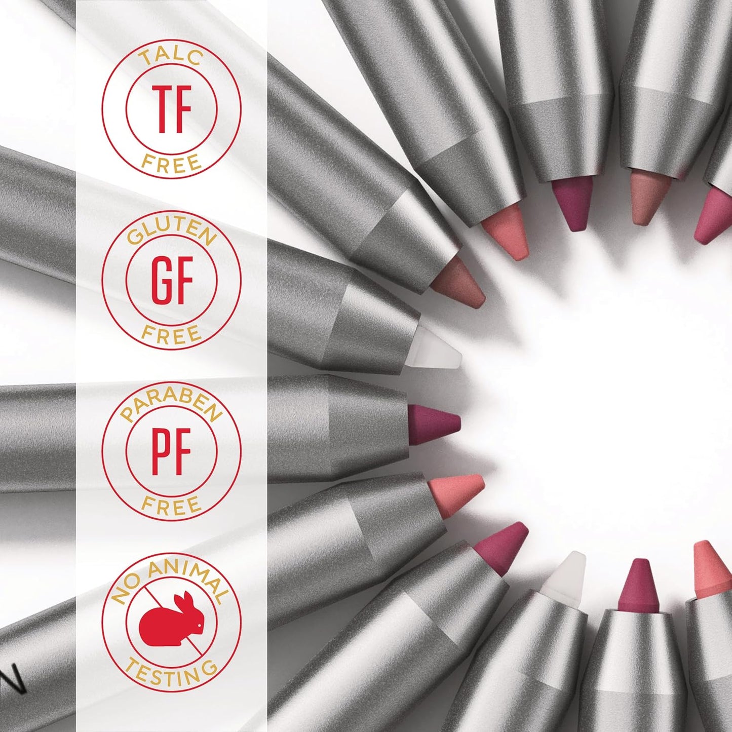 Mirabella - Line and Define Lip Definer, Smoothing & Moisturizing Retractable Lip Pencil with Sharpener, Helps Lipstick Stay Put, Long-Lasting Creamy Formula with Antioxidants Vitamins C & E, Bratty