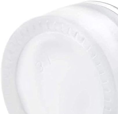 1 Pcs 100G 100ML Empty Translucent Frosted Glass Round Cream Jar Cosmetic Storage Container Toiletries Bottle with Natural Bamboo Lid Inner Liner and for Body Cream Lotion Conditioner etc