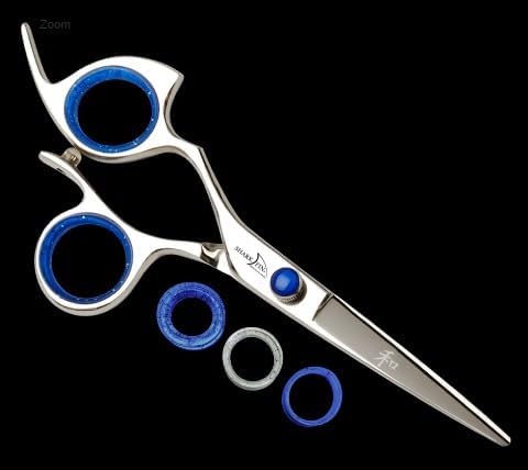 Sharkfin Shears Professional Left Hand Non-Swivel Stainless 6.25" Scissors