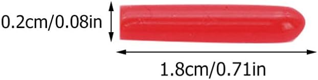 Lurrose Silicone Caps for Tweezers 100Pcs Protective Tip Guards Lash Extensions Cover Rubber Tweezer Tip Cap for Beauty Tools