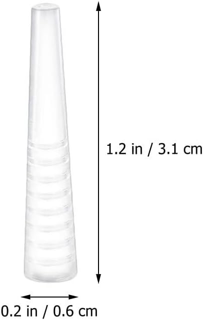 50pcs Tweezer Tip Covers: Clear Tweezer Point Protectors Cap - Makeup Beauty Supplies, General Size