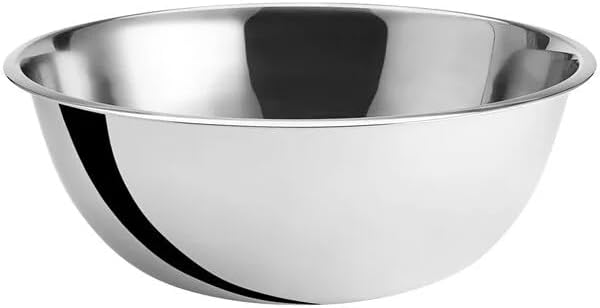 Stainless Steel 16 QT Mixing Bowl | Home & Commercial Quality | Flat Bottom | Cooking, Baking, Meal Prep [1PK]
