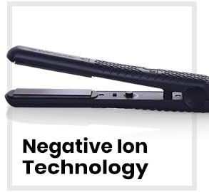 Herstyler Superstyler Onyx Ceramic Flat Iron - Ceramic Hair Straightener with Adjustable Temperature - Travel-Friendly Dual Voltage Flat Iron