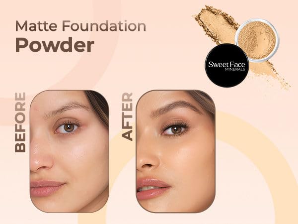 Deep Tan Shade Foundation (20g Full Size Sifter Jar) Matte Mineral Makeup Loose Powder Foundation – Full Coverage, Natural Finish, Noncomedogenic, SPF 30