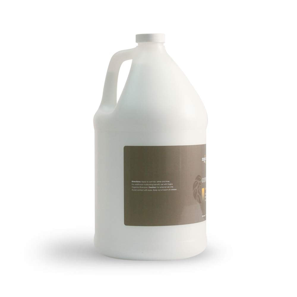 Zogics Organics Conditioner – Organic Conditioner for Hair, Hydrating Deep Conditioner with Natural Ingredients like Honey Powder, Aloe Vera, Avocado, and Jojoba (Honey Coconut, 4 Gallon Case)
