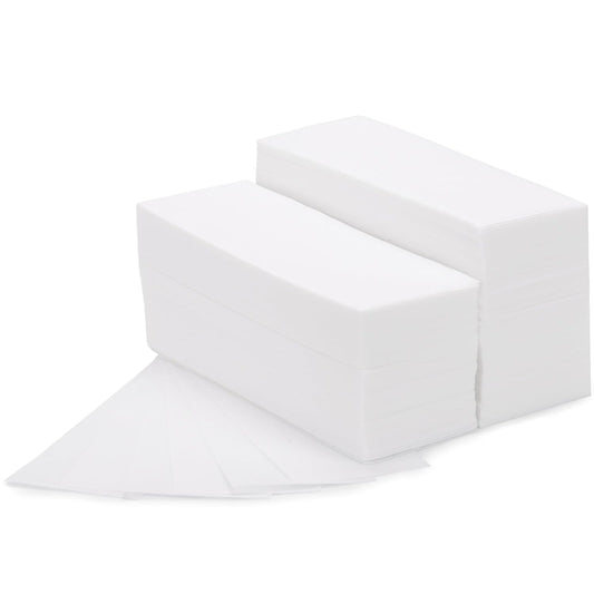 400 Pieces Large Non Woven Wax Strips 7.5 x 2.6 Inches Body and Facial Hair Removal Waxing Strips Soft Waxing Paper Sheets