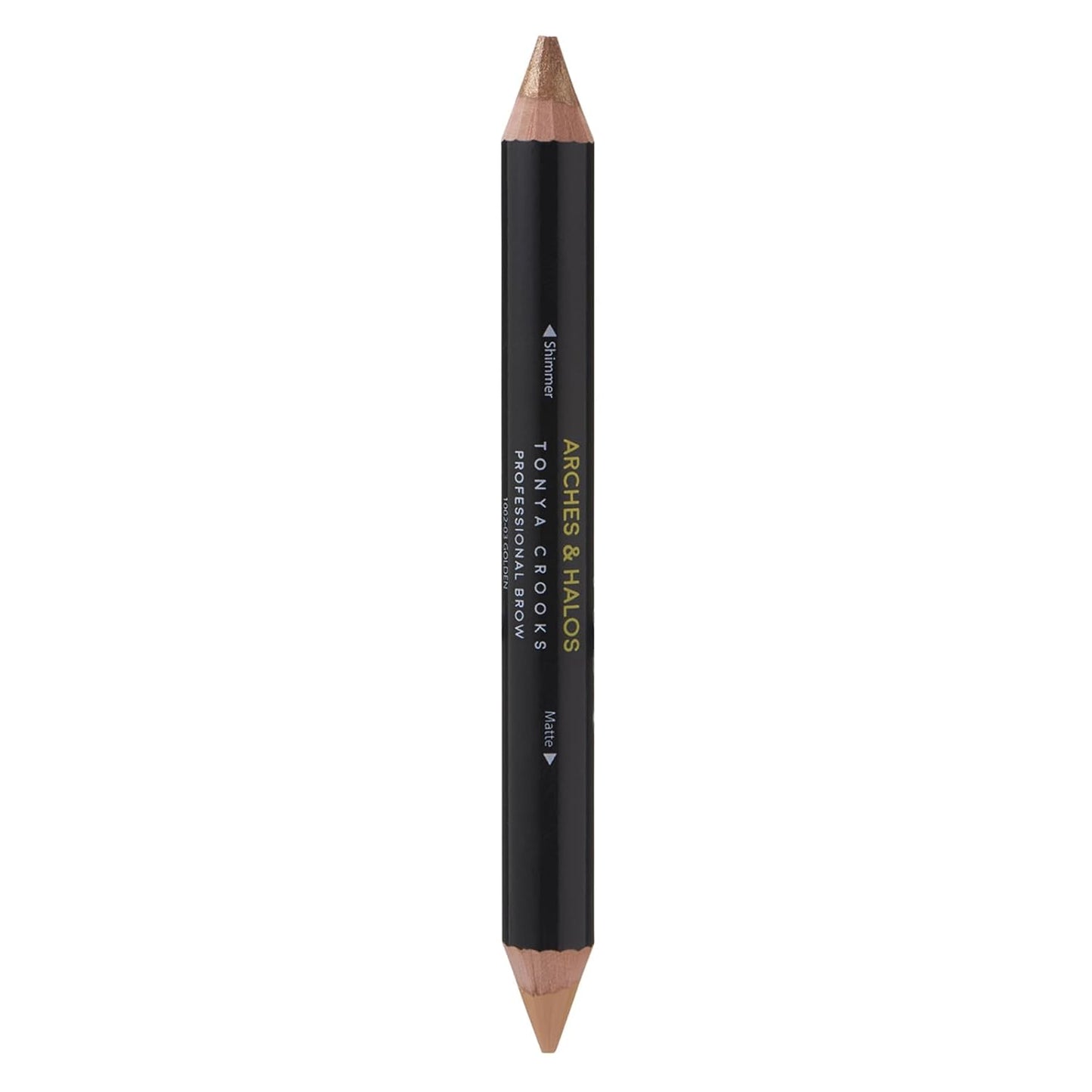 Arches & Halos Brow Highlighting and Concealer Crayon - Golden - Shaping and Shimmer Eyebrow Stick and Highlighter Duo - Soft, Ultra Creamy Formula - Define, and Sculpt for Sharp Brows - 0.176 oz