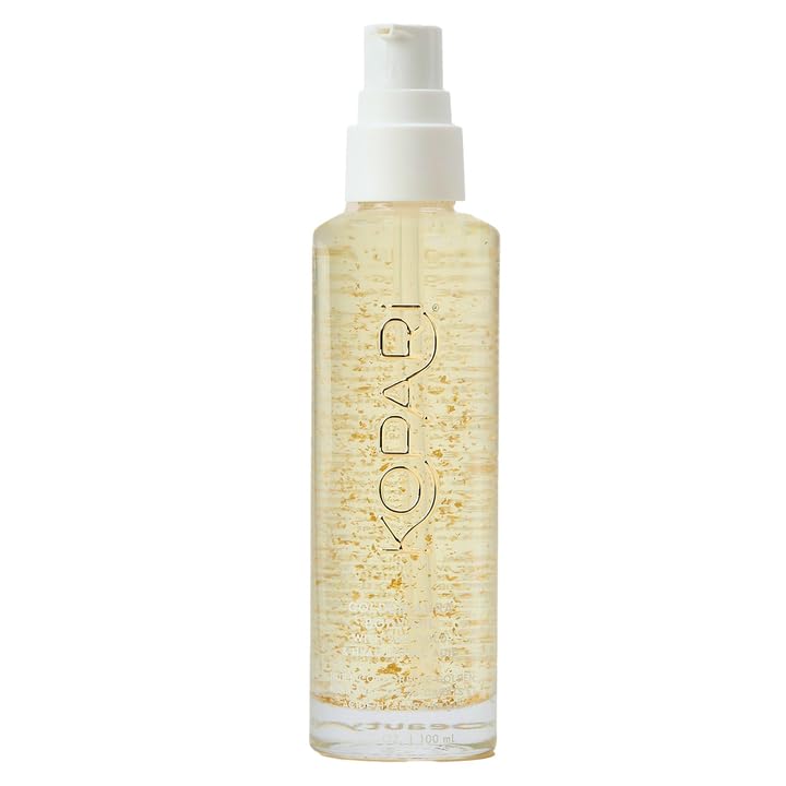 Kopari Golden Aura Body Oil with 24k Gold & Hyaluronic Acid - Hydrating Formula for Glowing Skin 3.3 oz