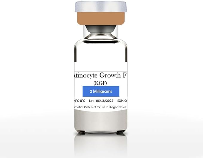 Keratinocyte Growth Factor Powder - KGF Freeze-Dried Powder Cosmetic Grade for Sensitized Skin, 1Milligrams, 900000IU, 96% Purity (2mg)