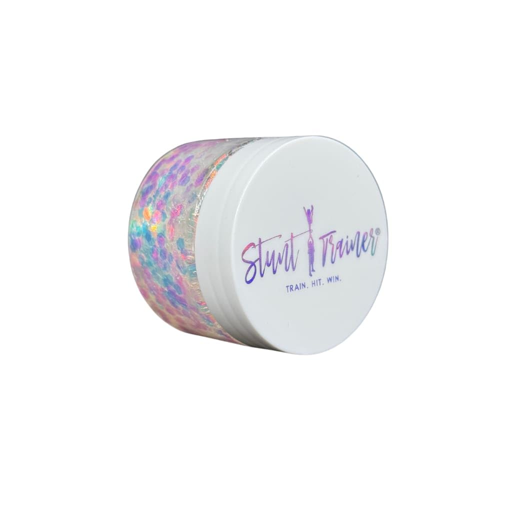 Stunt Trainer Cheer Glitter Face Body Makeup Peel Off Gel Chunky Holographic 15 Colors 1.6oz Vegan Cruelty Free Nontoxic Cheerleader Cheerleading Makeup