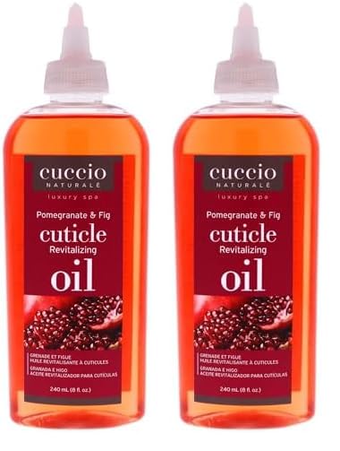 Cuccio Naturale Revitalizing Cuticle Oil - Hydrating Oil For Repaired Cuticles Overnight - Remedy For Damaged Skin And Thin Nails - Paraben Free, Cruelty-Free Formula - Pomegranate And Fig (Pack of 2)