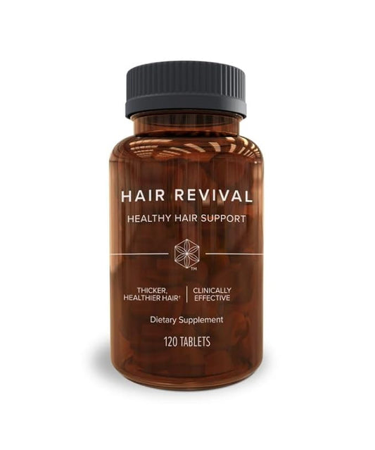Isagenix Hair Revival - Natural Hair Growth & Thickening Supplement - Supports Healthy Scalp - Formula Contains Biotin, Amino Acid, Banana Flower Extract & More - 120 Tablets (60 Servings)
