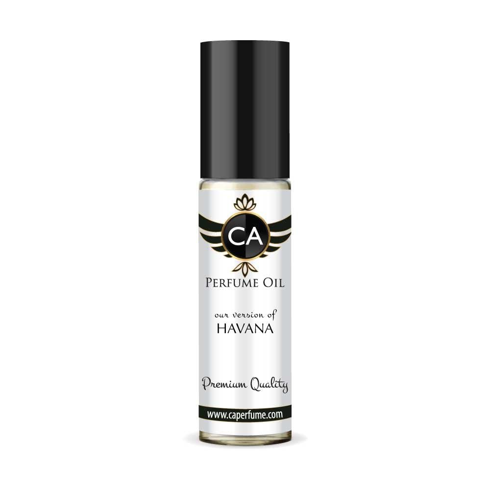 CA Perfume Impression of Havana for Men Eau De Parfum Amber Spicy Scent Long Lasting Cologne for Men Travel Size TSA Ready for Day and Night Wear 0.33 Fl Oz 10ml