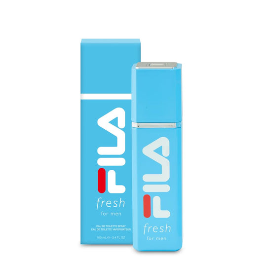 FILA Fresh Eau de Parfum for Men - EDP for the Active Man - Amber Fougere with Notes of Bergamot, Sage and Vetiver - Iconic, Refreshing Scent for Day or Night - 3.4 oz